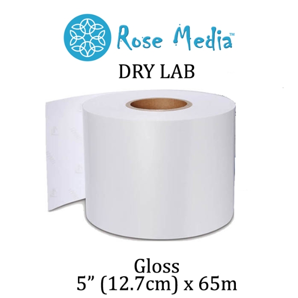 Rose Media Dry Lab 12.7 x 65m Glossy 250gsm